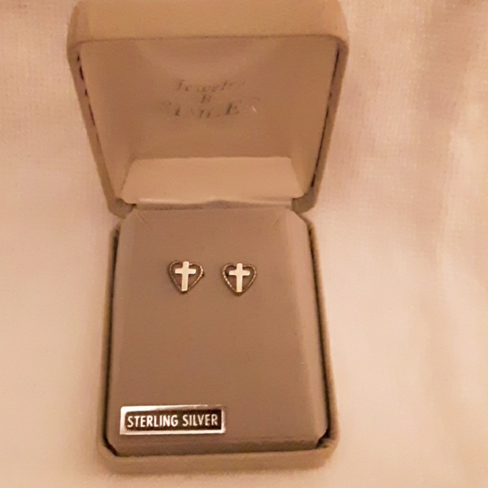 Sterling silver pierced earrings